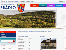 Tablet Screenshot of obecpradlo.cz